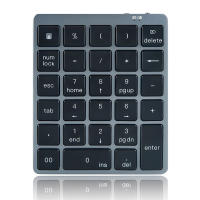 Jomaa Teclado Numérico Inalámbrico Bluetooth Con USB HUB Modos Doble Recargable Numpad Para Tablet Laptop Mini Teclado Ergonómico - details 6