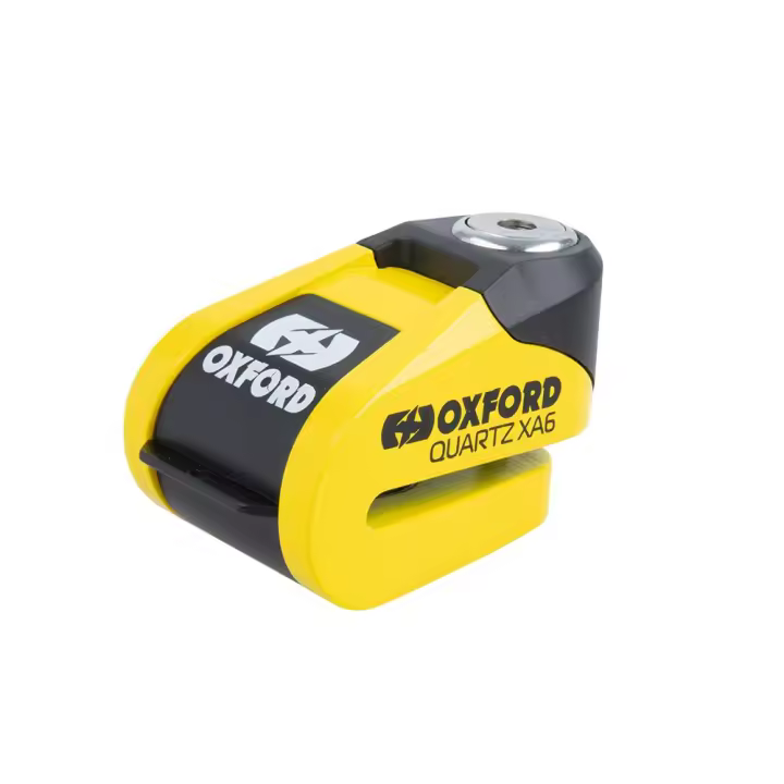 Candado de disco para moto con alarma Oxford XA6 con batería recargable - 1