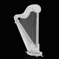 Puzzle 3D De Metal Harp Kit De Modelos DIY Cortado Por Láser Juguete De Rompecabezas Para Niños Material De Metal Origen China - details 2