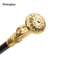 Bastón De Moda Dorado Con Flor Mango Decorativo Elegante Para Fiesta 93cm Con Punta De Goma Material De Acero - details 6