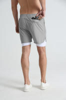 Nuevos Shorts De Verano Para Hombre Doble Capa Gimnasio Deportivo Secado Rápido Entrenamiento 2 En 1 Multibolsillos Pantalones De Correr - details 26