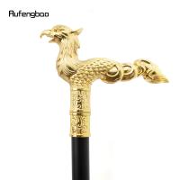 Bastón De Moda Golden Phoenix Con Cola De Fénix Larga Y Punta De Goma 93cm Para Hombres Lujo Y Elegancia En Artículos De Aseo Y Salud - details 6