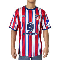 Atlético de Madrid Camiseta Primera Equipación Temporada 2024-2025 Julián Álvarez Réplica Oficial - Talla Adulto, Regalo Cumpleaños, Color Rojo y Blanco - details 0