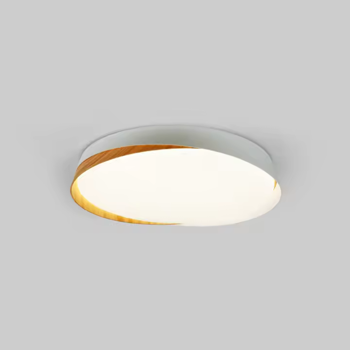 Barcelona LED Lámpara de techo LED tipo plafón CCT 36W - Efecto madera - ø50cm - IP22 - 1