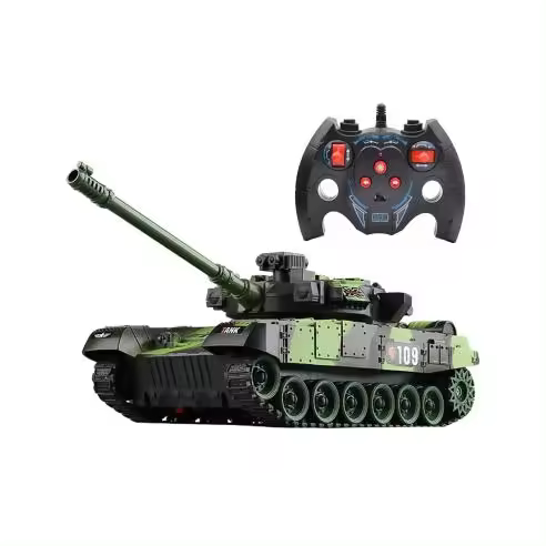 Mediawavestore Tanque Juguete Control Remoto Escala 1:30 Sonido Luces - 1