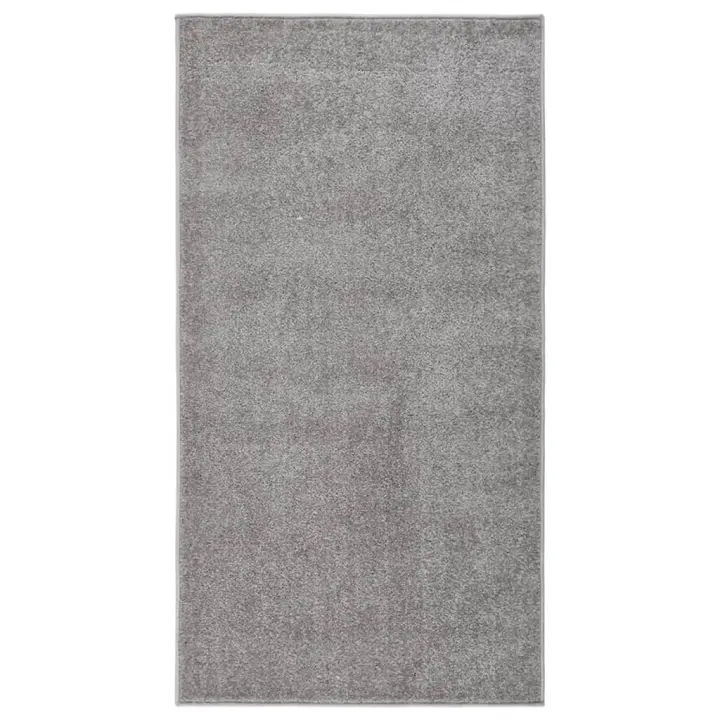 vidaXL Alfombra de pelo corto 80x150 cm Color Antracita,  Gris,  Gris claro y mas Alfombras de área  Alfombra de Piso para Sala de Estar Dormitorio Habitación Salón - 1