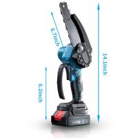 Motosierra eléctrica portátil de 3000 W para cortar madera, herramienta eléctrica compatible con batería Makita, motosierra eléctrica inalámbrica de 6 pulgadas, motosierra de mano para podar jardines - details 8
