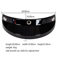 Visera Universal Para Motocicleta Con 3 Botones De Cierre Pantalla Protectora Antigolpes Para Casco De Carretera - details 40