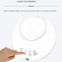 Lámpara UV Profesional 48W 2025 con Tecnología Anti-Oscurecimiento - Secador de Uñas LED 4 Modos (10-180S), Doble Luz Infrarroja y Sensor AI (Cert.) CE, Portátil-Blanco/Rosa - details 3