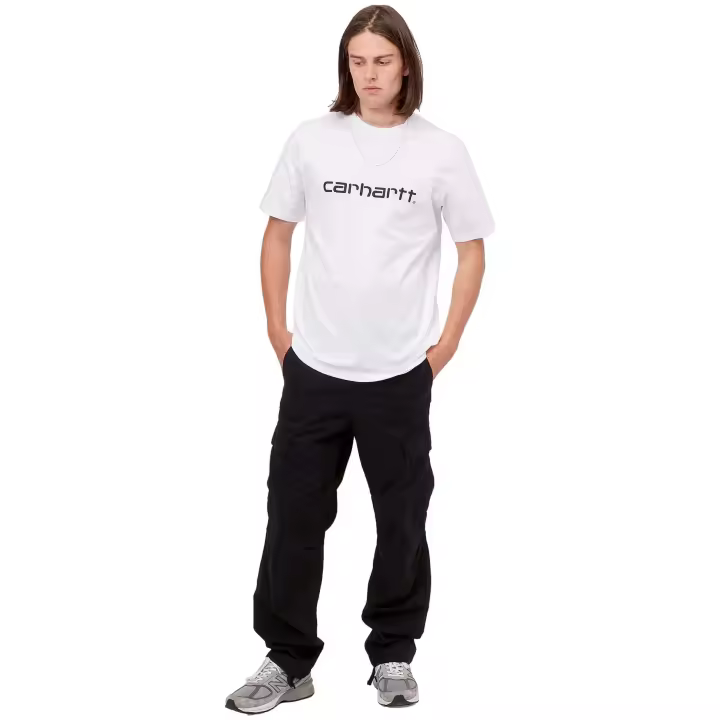 Camiseta de Manga Corta Carhartt WIP Script para hombre en color blanco - 1
