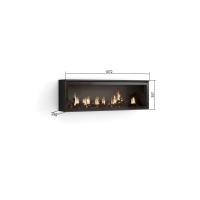 Skraut Home - Chimenea eléctrica LED XXL - Sin Calor - 107x38x25cm - Salón - Comedor - Estilo Moderno - details 2