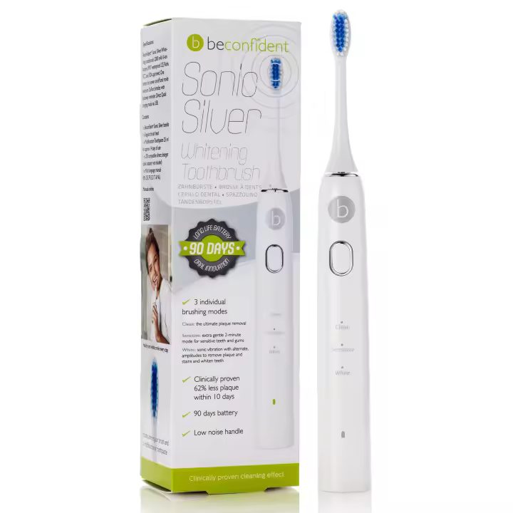 Sonic silver electric whitening toothbrush #white/silver 1 u - 1