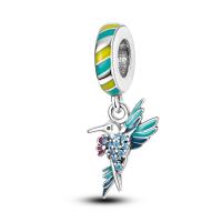 Encanto De Colgante De Árbol De Familia Platinado En Plata Para Pulsera De Bangle Y Collar DIY Regalo Con Doble Vuelo Aéreo - details 46