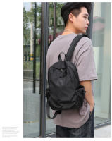 Mochila Mini Para Hombre Negra De Moda Pequeña Bolso De Hombro Escolar Impermeable De Lona Diseñador Deportes Y Viajes 2023 - details 1