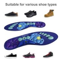 1/2Pair De Plantillas Terapéuticas Magnéticas Para Apoyo Arco Ortopédico Masaje Del Pie Y Acupuntura Insertos De Zapatilla Deportiva Material EVA - details 7