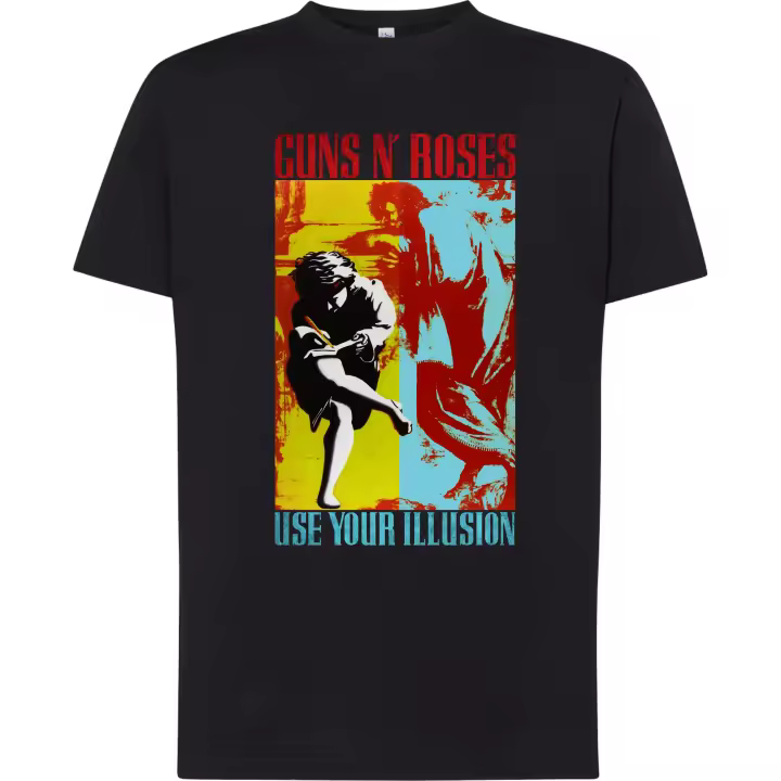 Camiseta Guns n Roses - | Algodón | Manga Corta y Manga Larga - Tejido tubular, sin costuras laterales. - Punto liso - 1