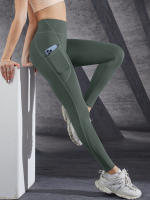 Leggings De Cintura Alta Para Mujer Con Bolsillos Pantalones De Yoga Elásticos Para Fitness Y Correr Talla Verdadera - details 17