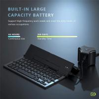 Teclado Bluetooth Plegable Portátil Para Viaje Compatible Con iPhone Xs Max iPad iPad Mini 4 Samsung Tableta Android Estilo Ergonómico Mini Para Tablet Y Laptop - details 1
