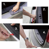 Protector De Puerta De Maletero De Coche Universal En Fibra De Carbono Banda De Protección Para Parachoques Y Puerta De Maletero Cubierta De Goma Moulde Para Coche - details 2
