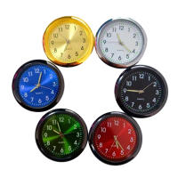 Reloj De Coche Portátil Y Miniatura Decorativo Para Interior Del Coche Luminoso Analógico Adorno De Reloj Para Automóviles - details 0