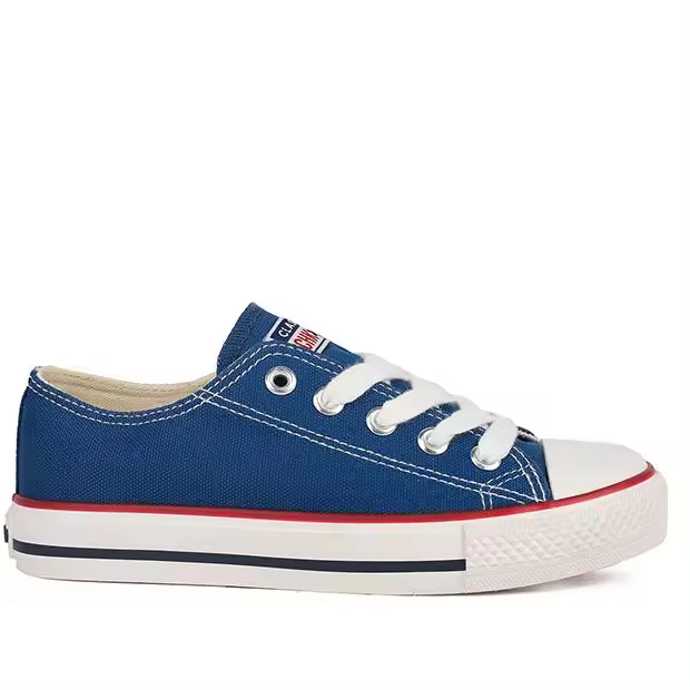 Zapatillas de Lona Azul con Cordones Chika10 para Niño - 1