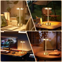 Lámpara De Mesa LED Con Sensor De Toque Luz Nocturna Recargable Inalámbrica Para Lectura Decoración De Habitación Restaurante Hotel Bar - details 6