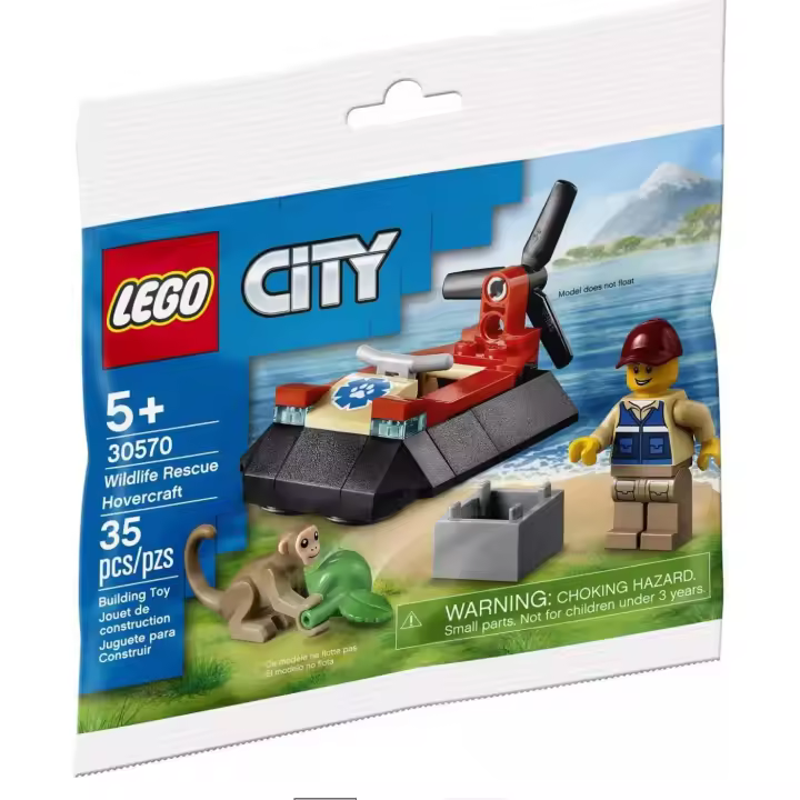 LEGO POLYBAG 30570: Wildlife Rescue Hovercraft polybag - 1