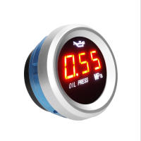 Medidor De Presión De Aceite Para Coche 52mm Pantalla Digital LED 9-35V Con Sensor De Alarma 1/8NPT Material ABS + Metal - details 7