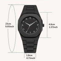 Reloj De Cuarzo De Lujo AAA Para Hombres Estilo Clásico Anime Línea Negra Blanca De Alta Calidad Resistente Al Agua Y Al Choque Reloj De Moda Para Hombres - details 1