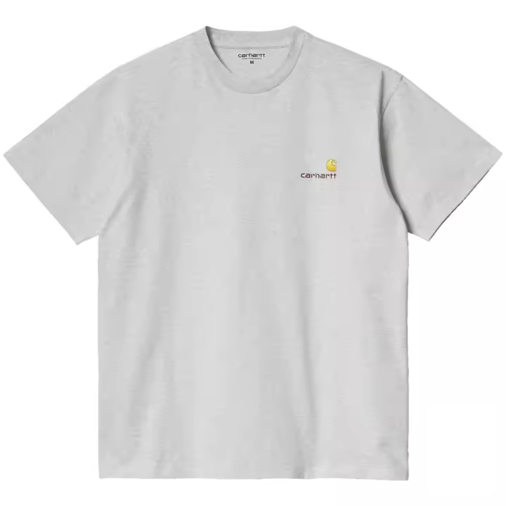 Camiseta de Manga Corta Carhartt WIP Wip American Script para unisex en color gris - 1
