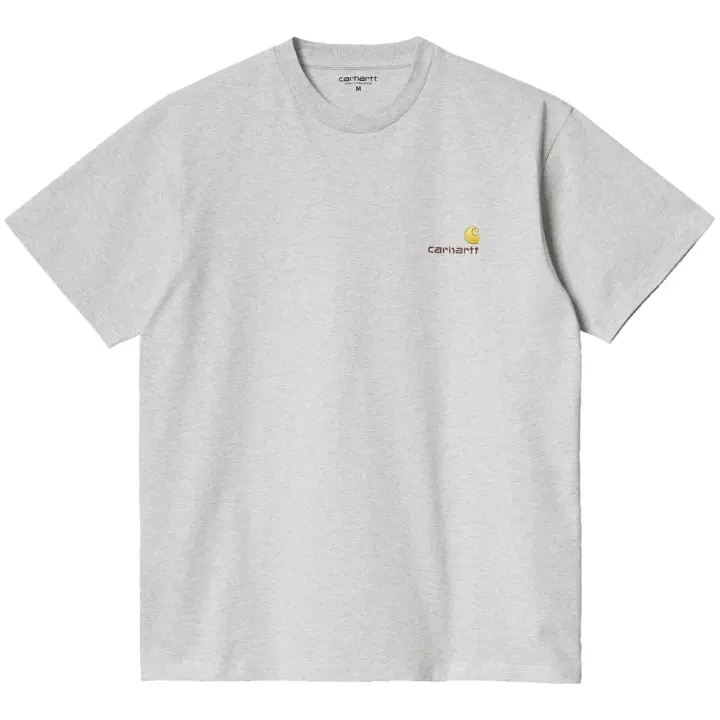 Camiseta de Manga Corta Carhartt WIP Wip American Script para unisex en color gris - 1