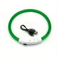 Collar De Brillo Para Perros Ajustable Recargable Por USB Seguridad Nocturna Collar Luminoso Para Paseos Nocturnos - details 10