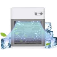 Acondicionador de Aire USB Recargable y silencioso de AC Mini Aire Acondicionado portátil con luz LED, Adecuada for el hogar, la Oficina y la habitación (Verde) (Color : White) - details 0