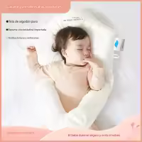 BIT Almohada moldeadora ajustable para bebé recién nacido, almohada para dormir de lado, calmante, posicionamiento, antideslizante de algodón - details 0