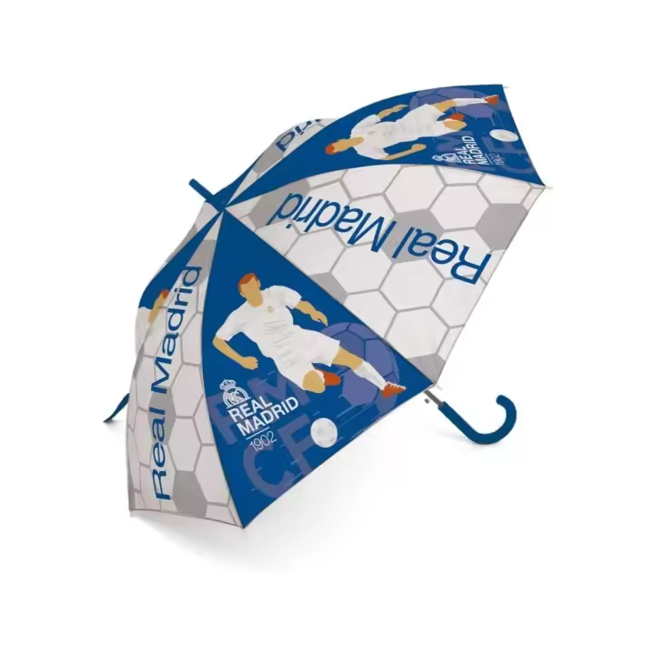 Real Madrid Paraguas Infantil Automático 48cm - Arditex Producto Oficial - 1