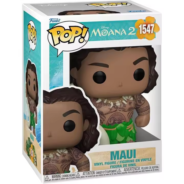 Funko Pop! Disney: Moana 2 - Maui - Vaiana - Figura de Vinilo Coleccionable - Idea de Regalo - Mercancia Oficial - Juguetes para Niños y Adultos - Muñeco para Coleccionistas y Exposición - MR POPYE - 1