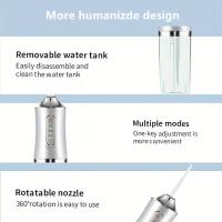Irrigadores De Agua Eléctricos Para Dientes, Irrigador Oral Blanqueador Dental Con 4 Boquillas De Chorro, Kit De Cepillo De Dientes Blanqueador Impermeable Para Uso En Casa Y Viajes - details 9