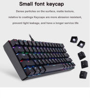 Motospeed CK61 Teclado Mecánico 61 Teclas RGB Retroiluminado Con Cable Para Oficina Y Gaming Compatible Con Android Y Windows Switch Rojo - details 5