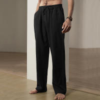 Pantalones deportivos casuales sueltos de lino transpirables de hip-hop para hombre de nueva tendencia de primavera y verano - details 18