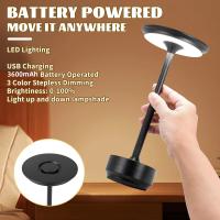 Lámpara De Mesa Recargable Sin Cable Para Dormitorio Lámpara De Tocar USB-C Creativa Para Camping Y Escritorio Luz LED Dimmable - details 6