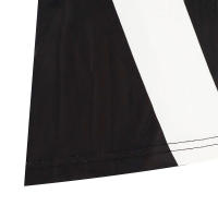 Vestido Maxi Para Mujer Elegante Y Casual En Negro Y Blanco Patchwork Slim De Poliéster Para Otoño Moda Streetwear - details 14