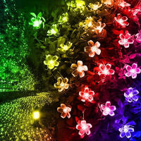 1PC Luces De Flores Solares Para Exterior Impermeables 20/30/50/100 LED Para Decoración De Jardín Pared Patio Jardín Árbol De Navidad - details 9