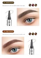 QIC 4 Puntas - Efecto Microblading Natural, Resistant to Agua 48h, Fórmula Antichanchas, Diseño Exclusive de 4 Garras para Trazo Preciso - details 6
