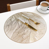 Mantelones Redondos De Lujo Antideslizantes Resistente Al Calor Vinilo Presionado Para Decoración De Mesa De Comedor Accesorios De Cocina - details 1