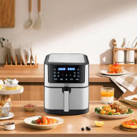 Freidora sin Aceite Air fryer 12L Doble Nivel con Ventana Visible, 1800W Potente, Multifunción (Horno Eléctrico, Máquina de Papas) - Ideal para Cocina Casera, Sin Humo y Antiadherente - details 0