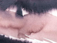 Cuadro decorativo abstracto  horizontal grande  "SUAVE OSCURIDAD"  120x90 130x100 Lienzo Alta Calidad dormitorio salones hall entrada berenjenas magenta rosa Arte contemporáneo moderno paisaje Ref ANA DURAN 519 - details 0