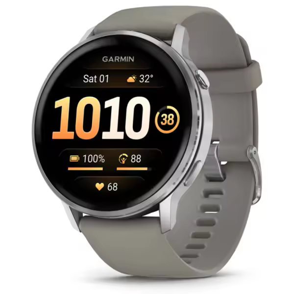 SMARTWATCH GARMIN VENU 4 45 MM BISEL PLATEADO - 1