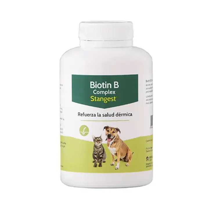Biotin B Complex 300 comprimidos suplemento para la salud de la piel y pelo en perros y gatos STANGEST - 1