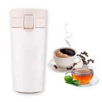 Vaso Termo Taza Café y Bebidas de Acero Inoxidable OPCIONES COLORES: BLANCO Y NEGRO | Capacidad 380 ml para bebidas calientes y frias | Alta duración 100% comprobada (Hasta 12 horas)  Color: Blanco Y Negro | 100% Hermético - Nexum+Market - details 1
