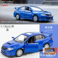 Modelo De Coche a Escala MaKeda1:36 Subaru WRX STI Metálico Simulación Alta Para Colección Juguetes Para Adultos Sin Batería - details 11